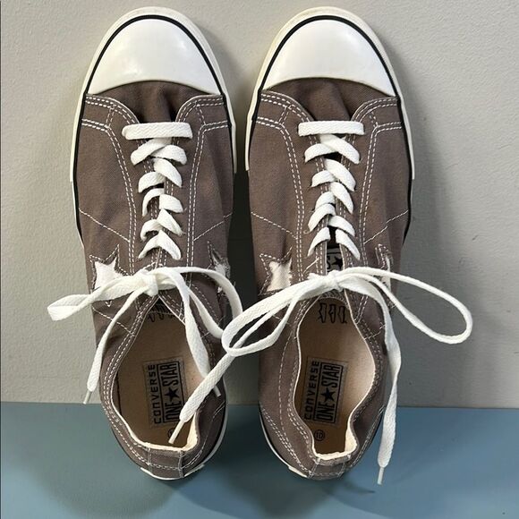 Converse Classic Brown One Star Canvas Sneakers M10 - Picture 1 of 7